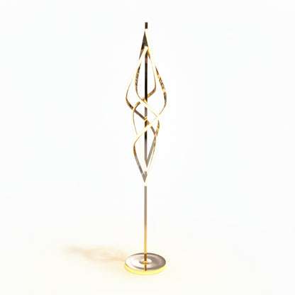 Twisting Design Floor Lamp Gold