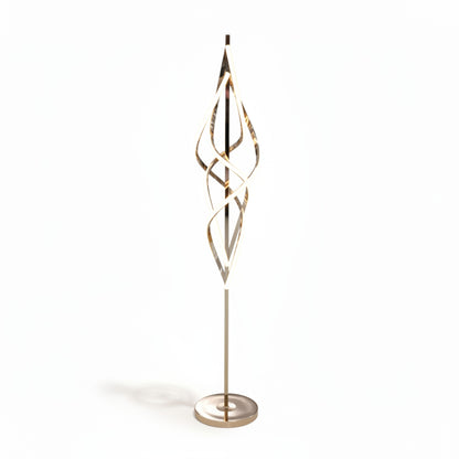 Twisting Design Floor Lamp Gold