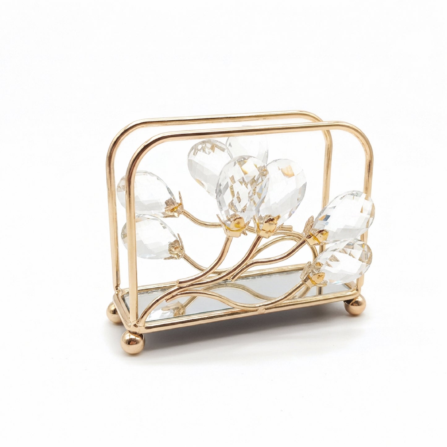 Metal Napkin Holder Gold
