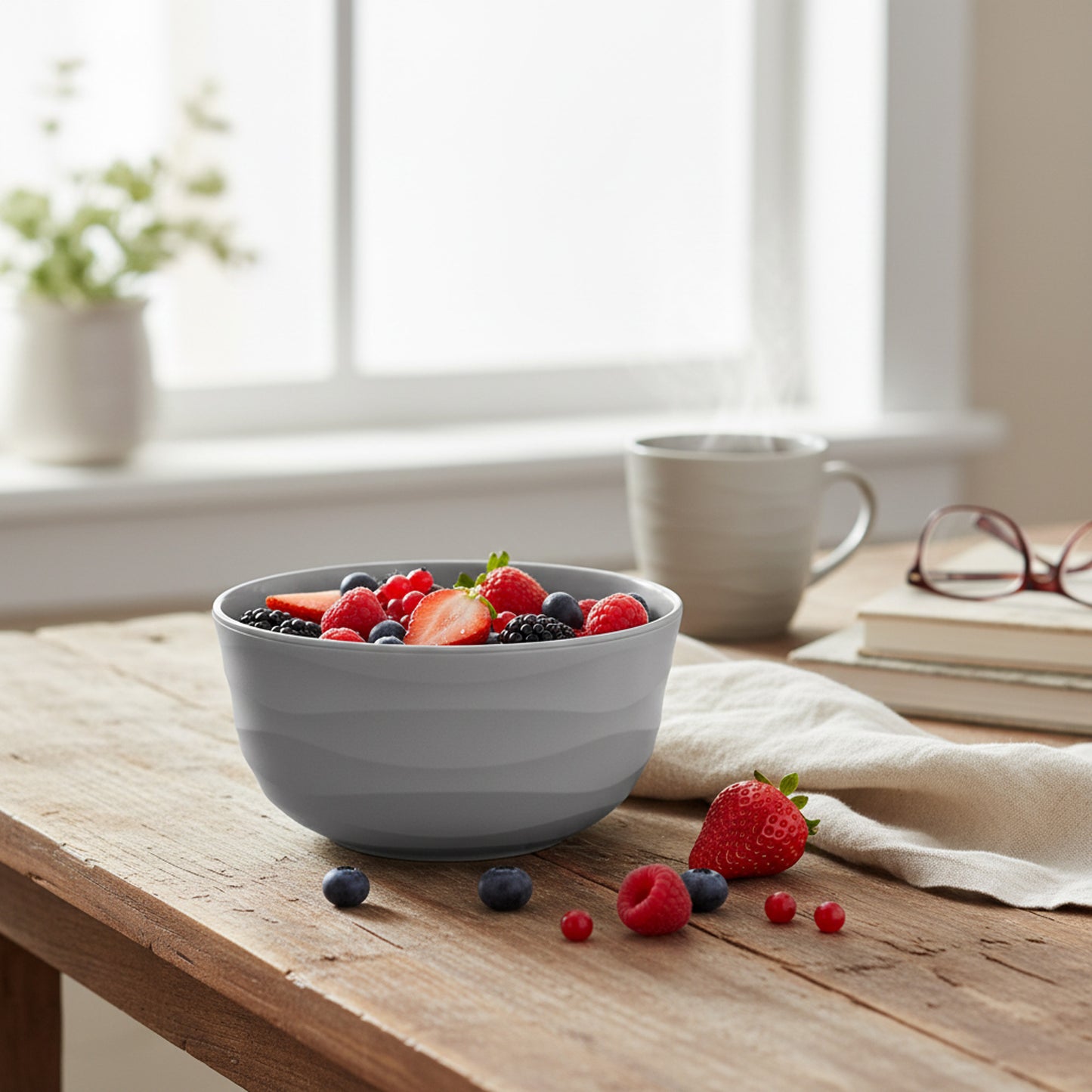 Pera 0.5Lt Round Bowl Grey