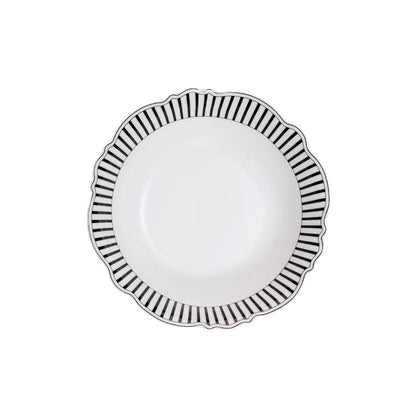 Jenna Clifford Ivory Noir Salad Bowl Black & White