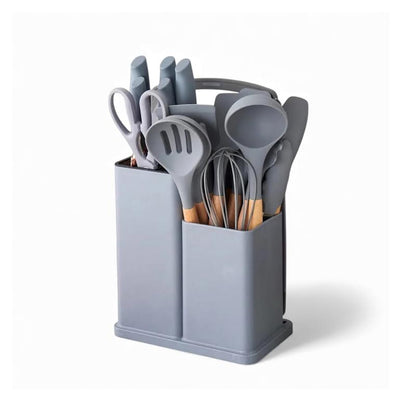 19 Piece Kitchen Utensil Set Grey