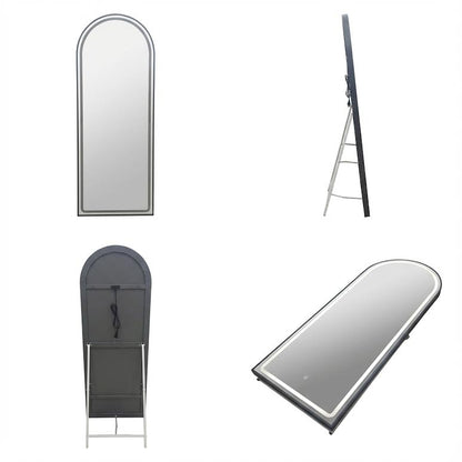 Free Standing LED Mirror Black