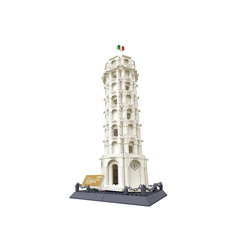 Wange Leaning Tower of Pisa 1390 Piece Building Block Set
