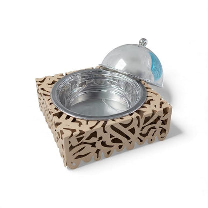 1Lt Chafing Dish Beige & Stainless Steel