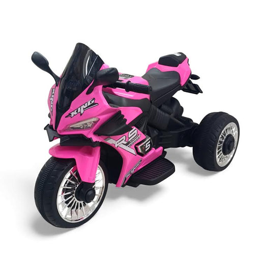 Kids Ride On Motorbike Black & Pink