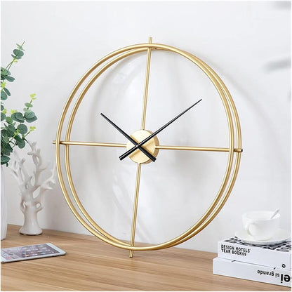 Modern Minimalist Silent Wall Clock Gold