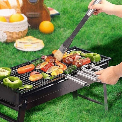 CH Foldable Braai Stand Black