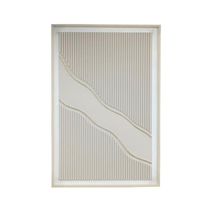 80 x 120cm Line Design Frame Cream