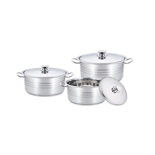 Rolux 6 Piece Pot Set Silver