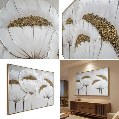 80 x 120cm Flower Design Frame Multicoloured