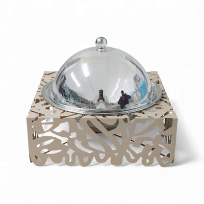 1.5Lt Chafing Dish Beige & Stainless Steel