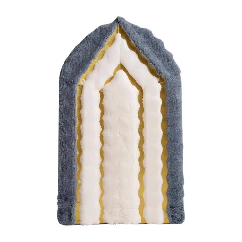 Musallah Prayer Mat Grey & White