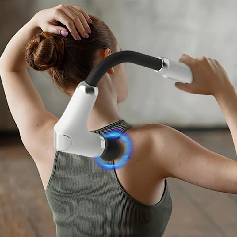 Handheld Massager & Electric Facial Gun Black & White