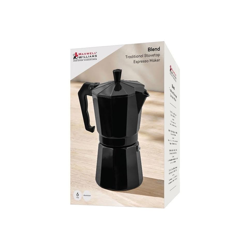 Maxwell & Williams Blend Espresso Maker 6 Cup Black