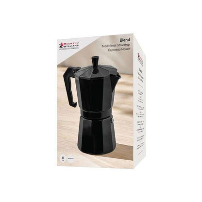 Maxwell & Williams Blend Espresso Maker 6 Cup Black