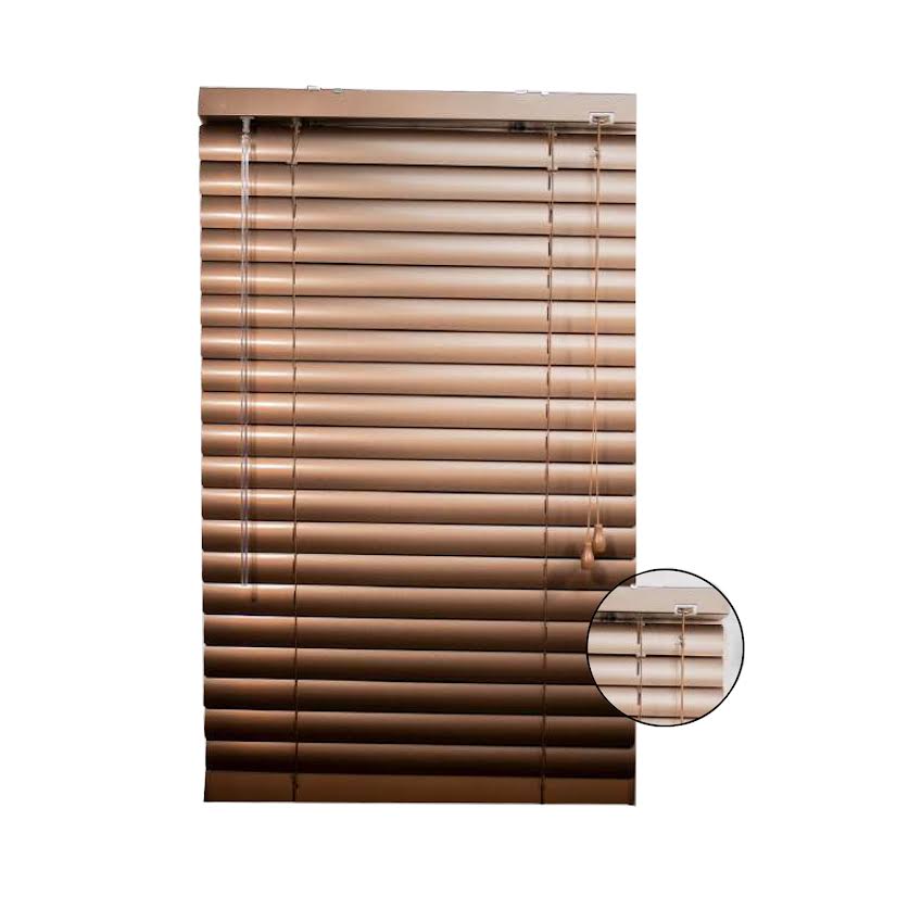 Xclusive Blinds 50mm 60 x 90cm Aluminium Blinds Chocolate