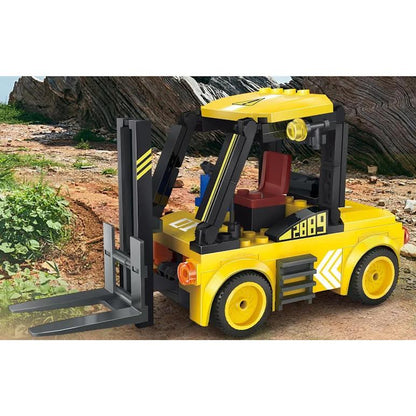 Wange Forklift 94 Piece Building Block Set