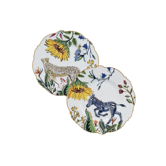 Jenna Clifford Wild Bloom 4 Piece Side Plate Set Multicoloured