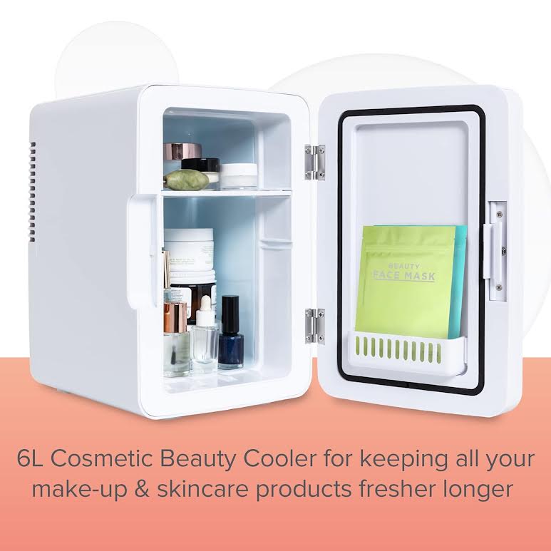 Goldair 6Lt Compact Beauty Cooler With LED Lighting White