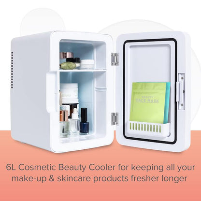 Goldair 6Lt Compact Beauty Cooler With LED Lighting White