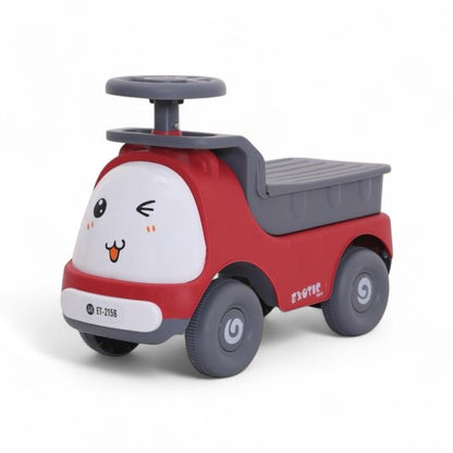 Kids Ride On 4 Wheel Bike Grey & Red