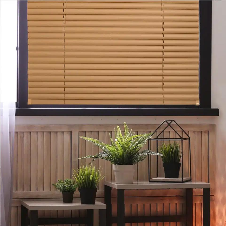 Xclusive Blinds 25mm 180 x 200cm PVC Blinds Taupe