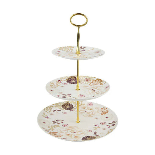 Maxwell & Williams Kimono 3 Tiered Cake Stand White