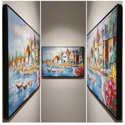 80 x 120cm Canal City Frame Multicoloured