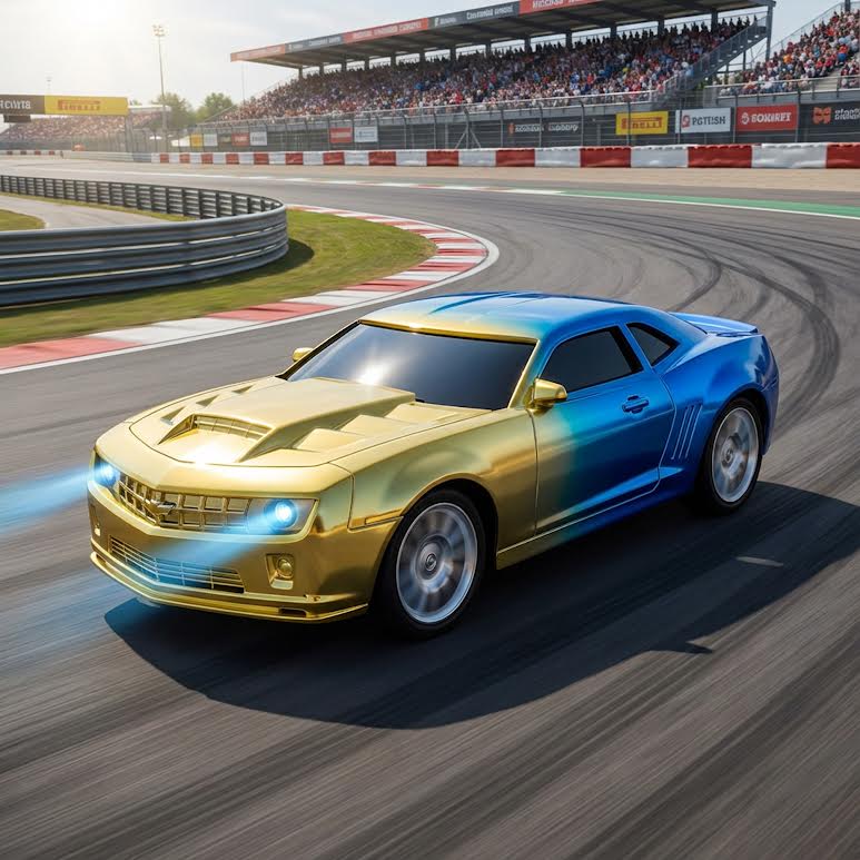 RC Painted Car Model Multicoloured