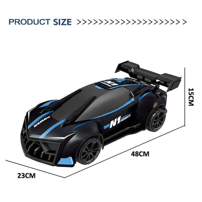 RC Fog Stream Stunt Car Black & Blue