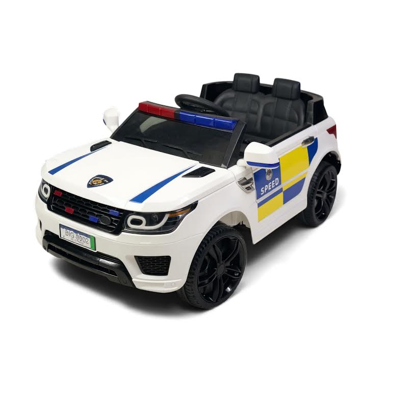 Mercedes Design Kids Police Car Ride On White