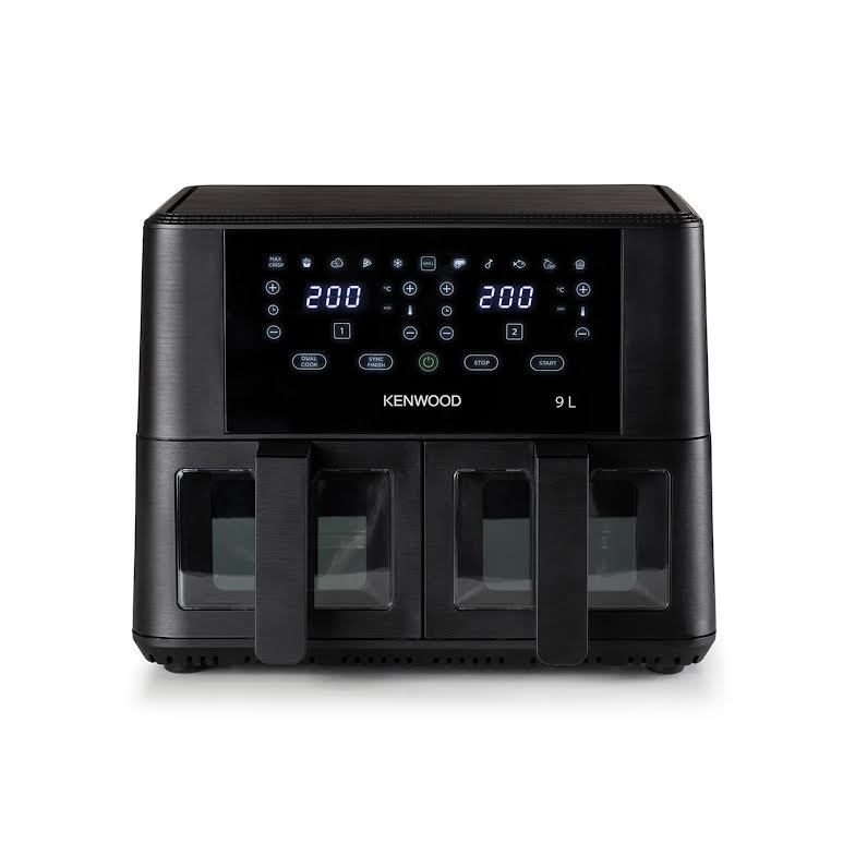 Kenwood 9L Dual Air Fryer with Viewing Window Black