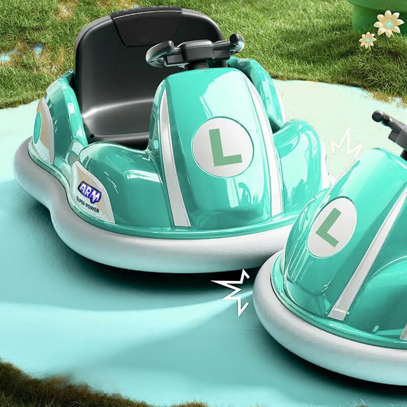 Mario Riding Car Mario Kart 12v Electric Ride-On Car with Drift Sounds Green – The ...