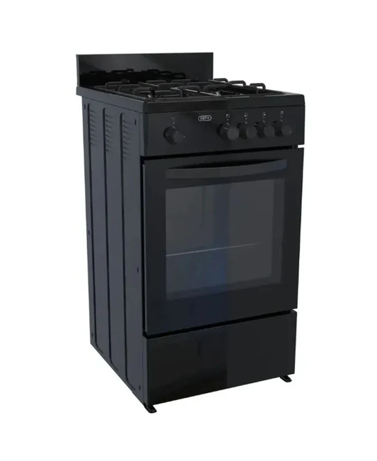 Defy 60cm 4 Burner Gas Stove Black