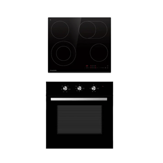 Midea Convection Oven & Ceran Hob Combo Black