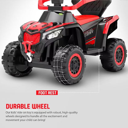 Monster Truck Kids Ride On & Push Toy Red