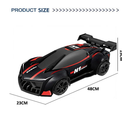 RC Fog Stream Stunt Car Black & Red