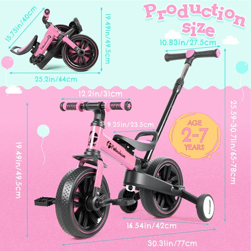 Toddler Balance Bicycle Pink