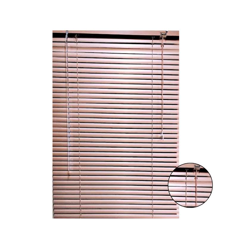 Xclusive Blinds 25mm 180 x 200cm Aluminium Blinds Rose Gold