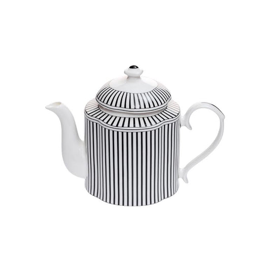 Jenna Clifford Ivory Noir Teapot Black & White