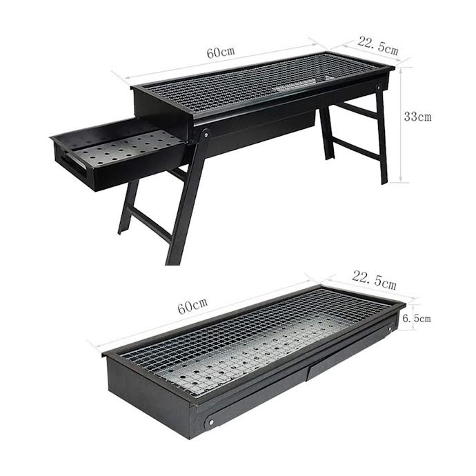 CH Foldable Braai Stand Black