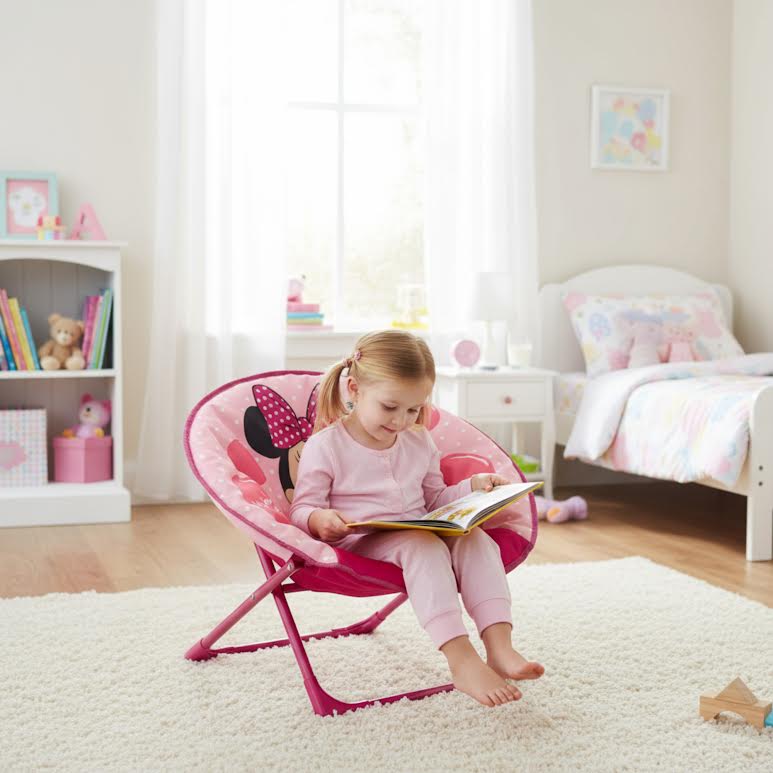 Minnie Mouse Themed Kids Chair Pink