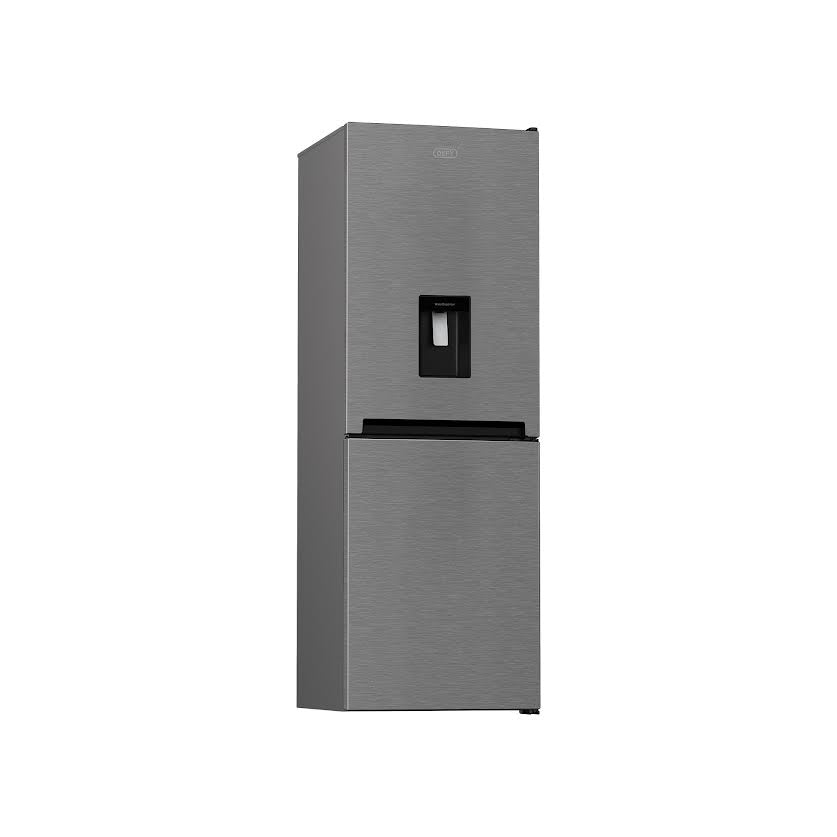 Defy 245L Fridge Freezer with Water Dispenser Metallic