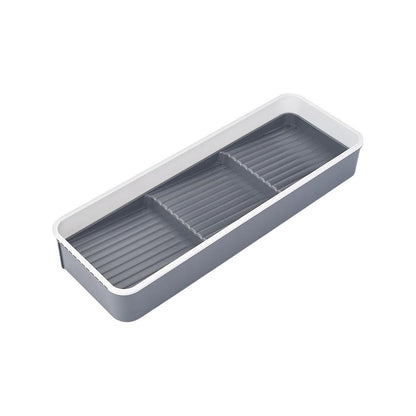 Aqua Expandable Spice Draw Organiser Tray Grey