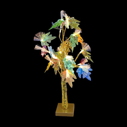 60cm LED Tree with Leaves Multicoloured