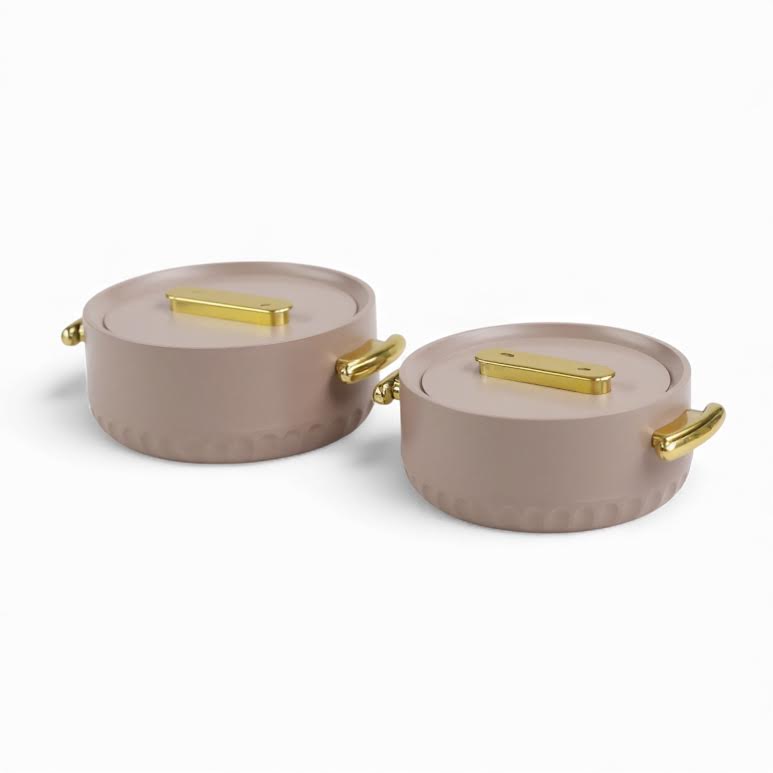 2 Piece Hot Pot Set Pink