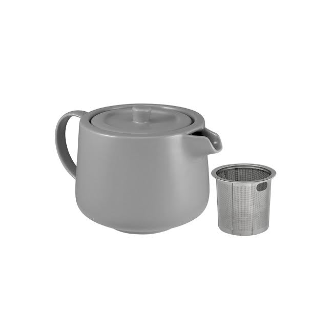 Maxwell & Williams 1Lt Cafe Life Teapot With Infuser Grey