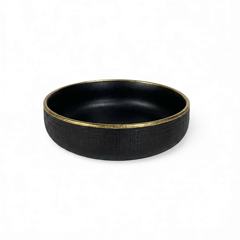 22 x 22cm Cereal Bowl Black
