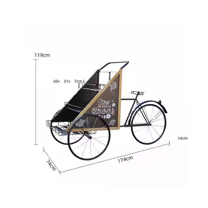 Bicycle Design Flower Planter Black